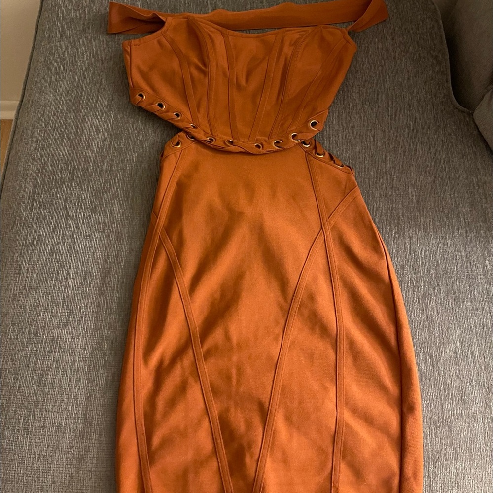Orange dress